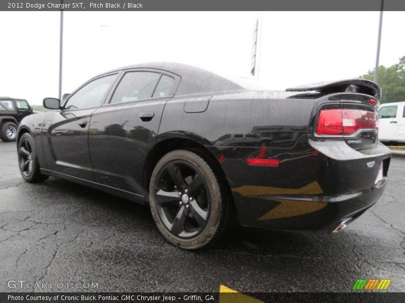 Pitch Black / Black 2012 Dodge Charger SXT