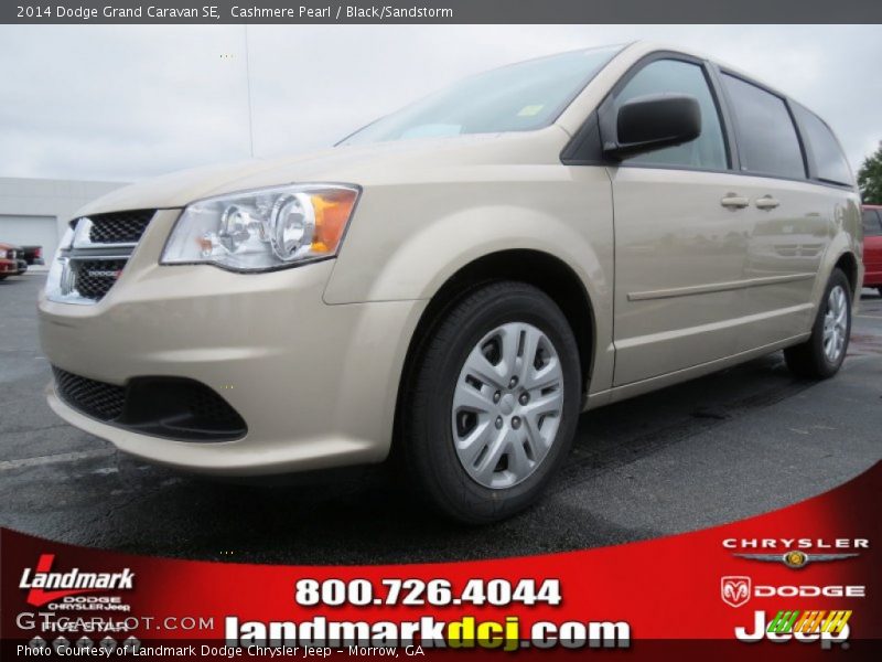 Cashmere Pearl / Black/Sandstorm 2014 Dodge Grand Caravan SE