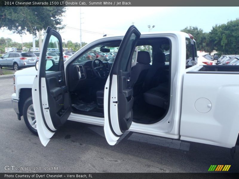 Summit White / Jet Black 2014 Chevrolet Silverado 1500 LT Double Cab