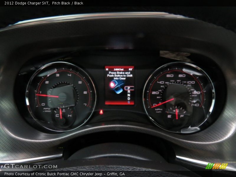 Pitch Black / Black 2012 Dodge Charger SXT