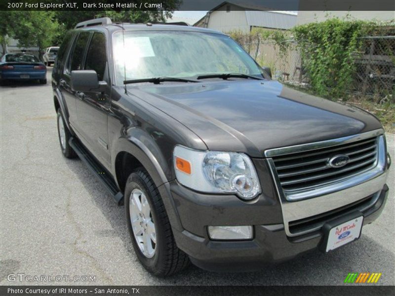 Dark Stone Metallic / Camel 2007 Ford Explorer XLT