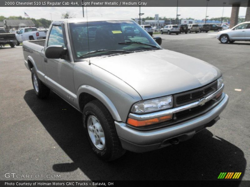 Light Pewter Metallic / Medium Gray 2000 Chevrolet S10 LS Regular Cab 4x4