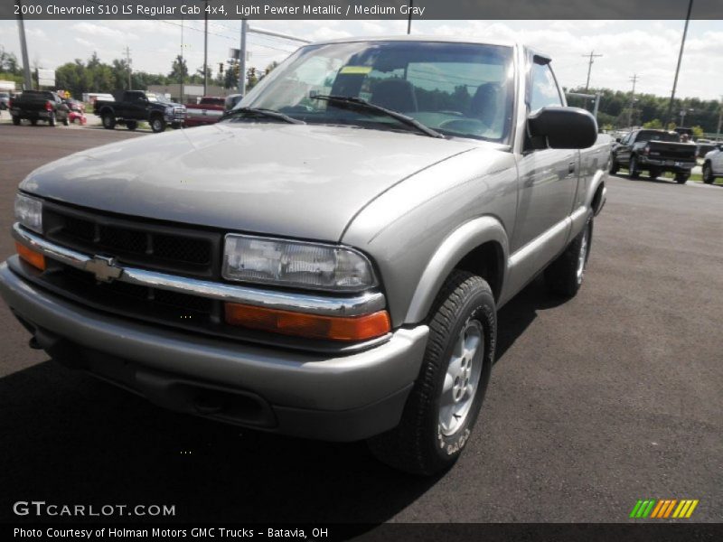 Light Pewter Metallic / Medium Gray 2000 Chevrolet S10 LS Regular Cab 4x4