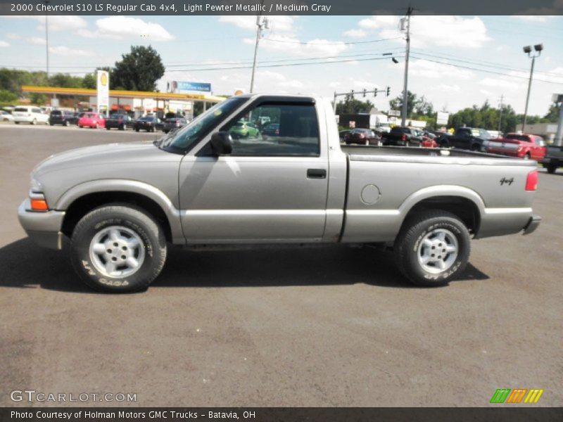  2000 S10 LS Regular Cab 4x4 Light Pewter Metallic
