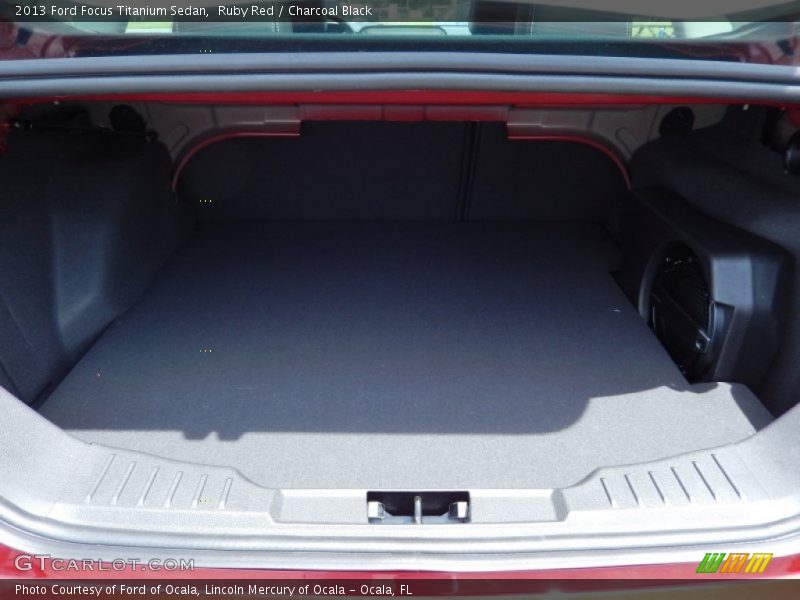 Ruby Red / Charcoal Black 2013 Ford Focus Titanium Sedan