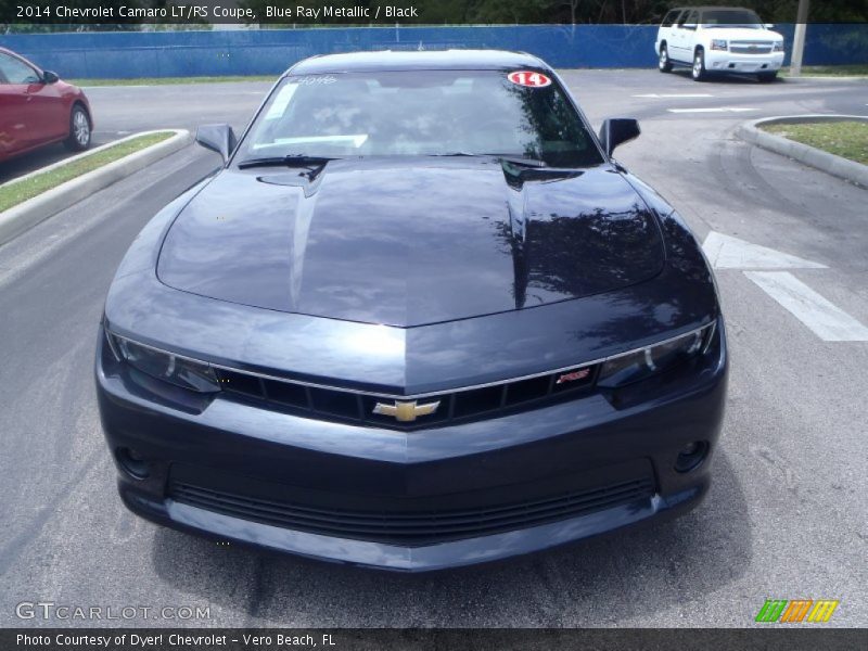 Blue Ray Metallic / Black 2014 Chevrolet Camaro LT/RS Coupe