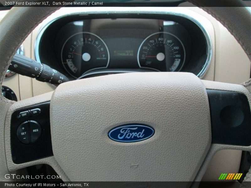 Dark Stone Metallic / Camel 2007 Ford Explorer XLT