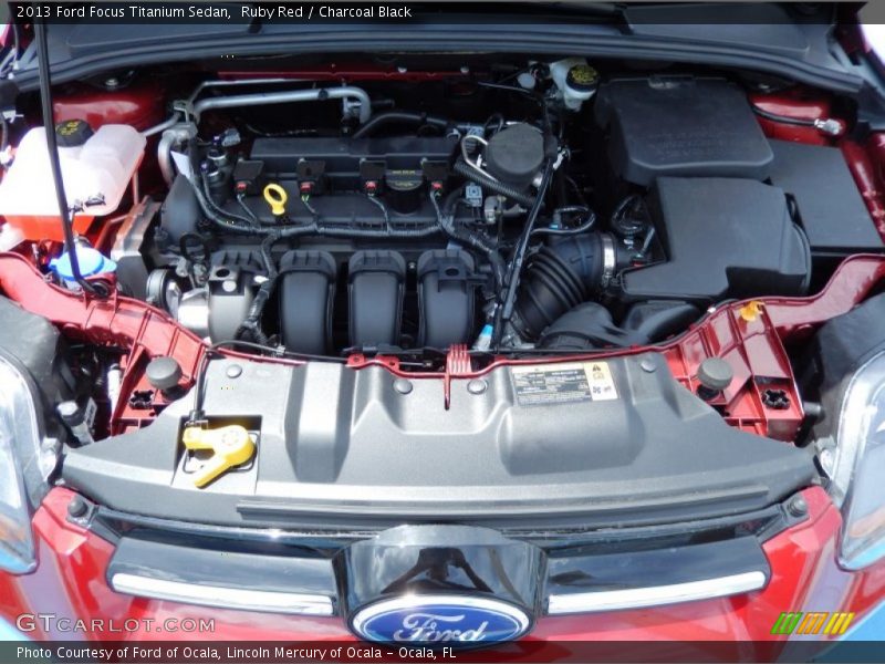 Ruby Red / Charcoal Black 2013 Ford Focus Titanium Sedan