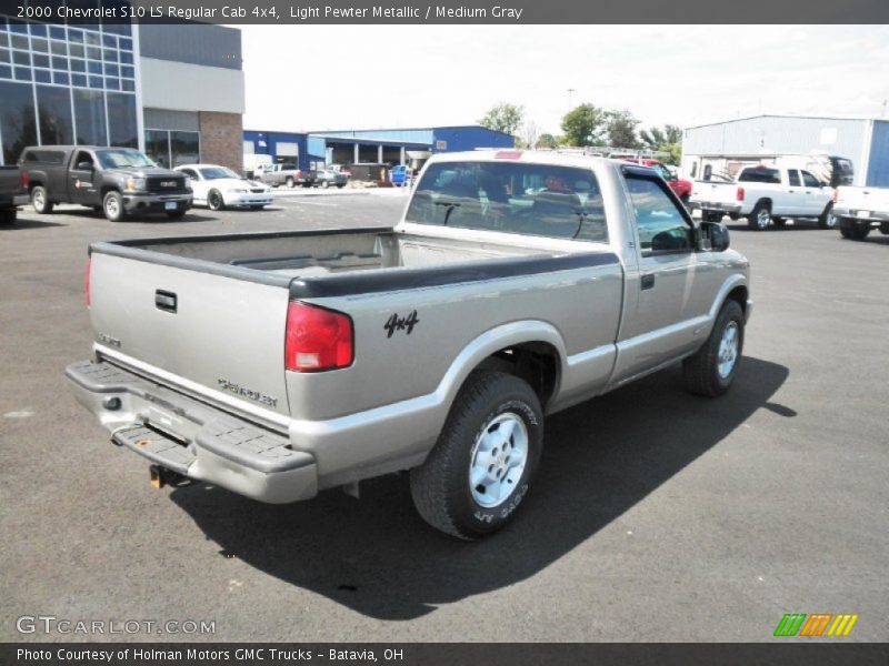 Light Pewter Metallic / Medium Gray 2000 Chevrolet S10 LS Regular Cab 4x4