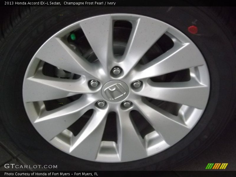 Champagne Frost Pearl / Ivory 2013 Honda Accord EX-L Sedan
