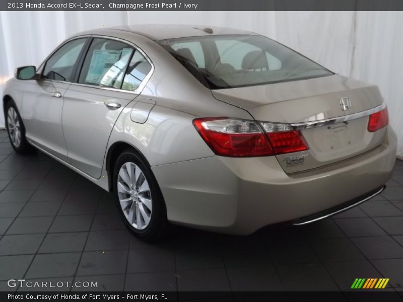 Champagne Frost Pearl / Ivory 2013 Honda Accord EX-L Sedan