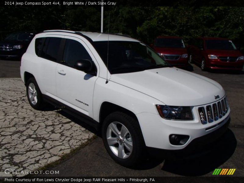 Bright White / Dark Slate Gray 2014 Jeep Compass Sport 4x4