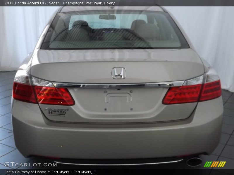Champagne Frost Pearl / Ivory 2013 Honda Accord EX-L Sedan