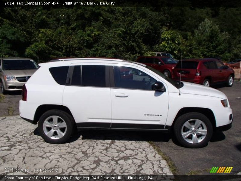 Bright White / Dark Slate Gray 2014 Jeep Compass Sport 4x4