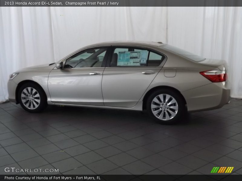 Champagne Frost Pearl / Ivory 2013 Honda Accord EX-L Sedan