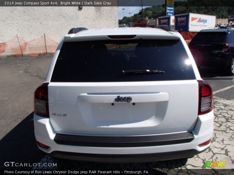 Bright White / Dark Slate Gray 2014 Jeep Compass Sport 4x4