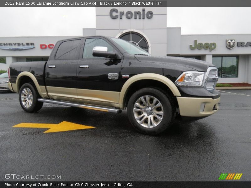 Black / Longhorn Black/Cattle Tan 2013 Ram 1500 Laramie Longhorn Crew Cab 4x4