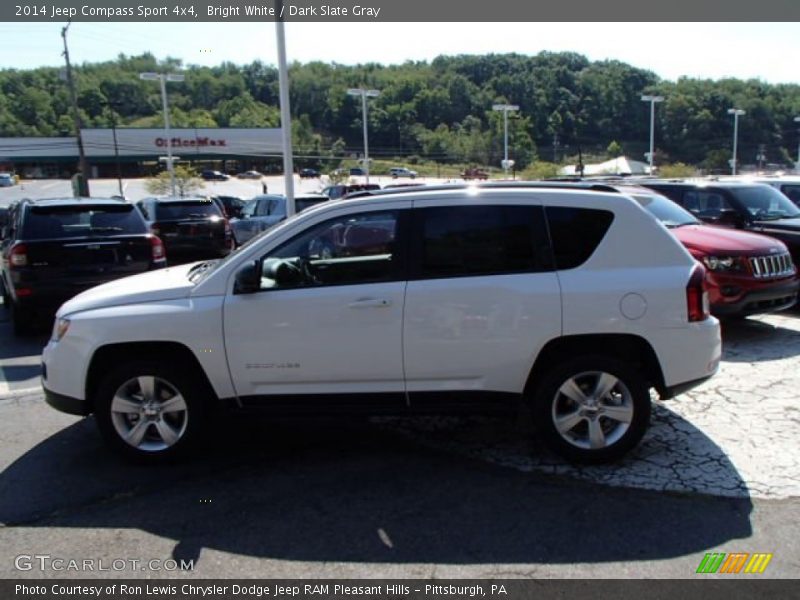 Bright White / Dark Slate Gray 2014 Jeep Compass Sport 4x4