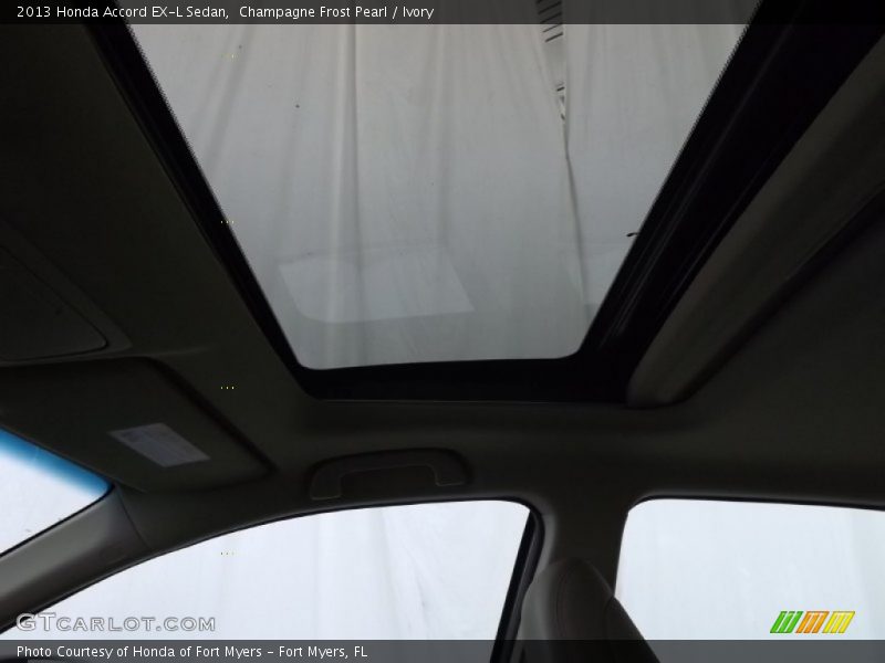 Champagne Frost Pearl / Ivory 2013 Honda Accord EX-L Sedan