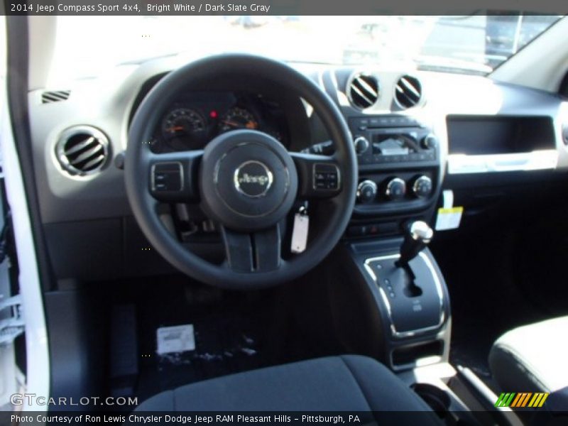 Bright White / Dark Slate Gray 2014 Jeep Compass Sport 4x4