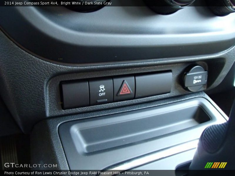 Bright White / Dark Slate Gray 2014 Jeep Compass Sport 4x4