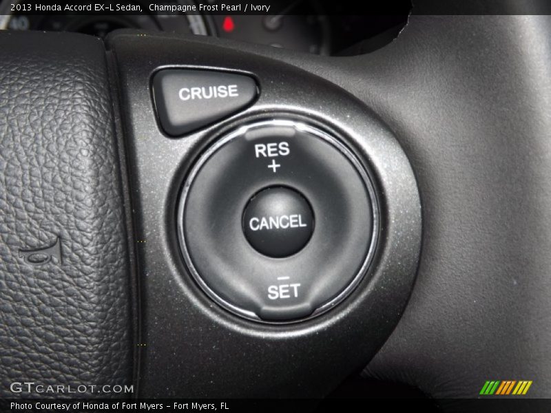 Champagne Frost Pearl / Ivory 2013 Honda Accord EX-L Sedan