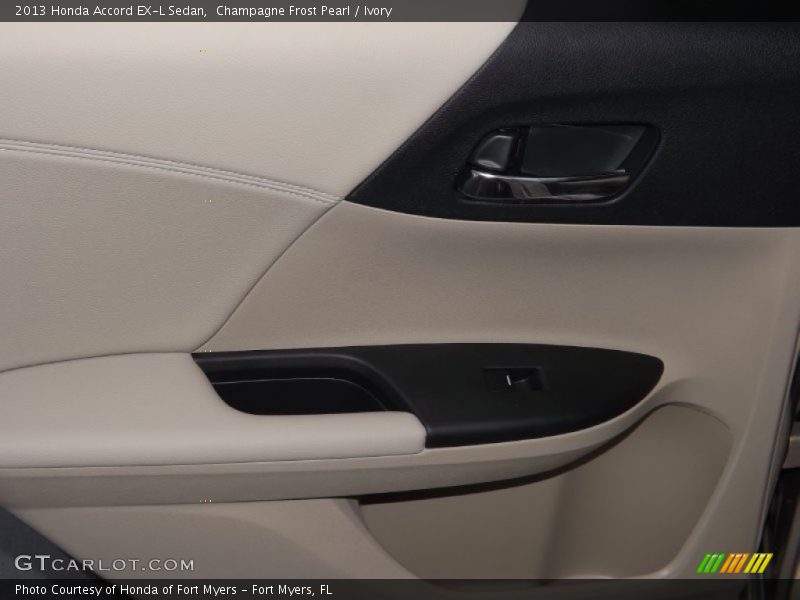 Champagne Frost Pearl / Ivory 2013 Honda Accord EX-L Sedan