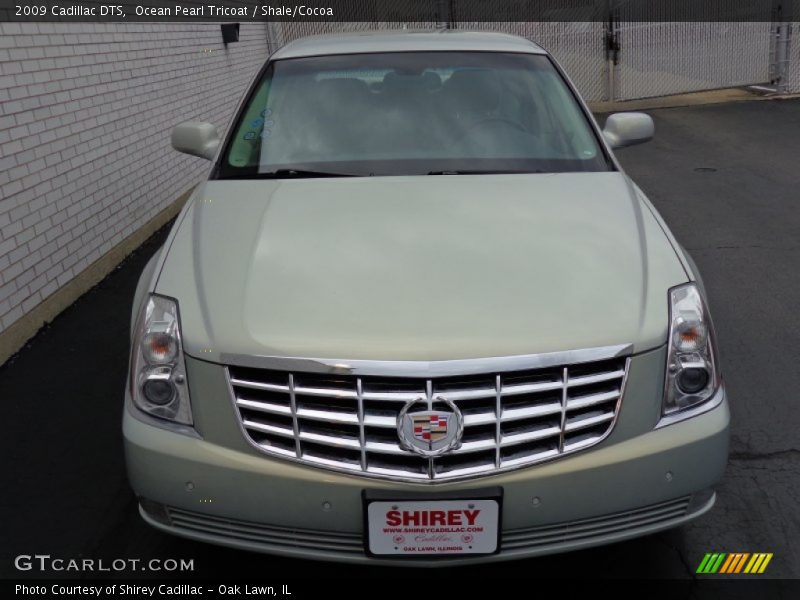 Ocean Pearl Tricoat / Shale/Cocoa 2009 Cadillac DTS