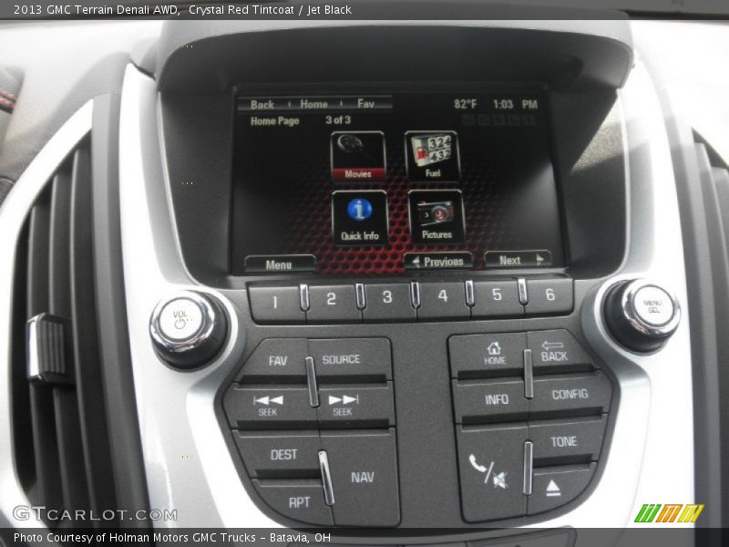 Crystal Red Tintcoat / Jet Black 2013 GMC Terrain Denali AWD