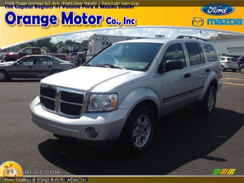 Bright Silver Metallic / Dark/Light Slate Gray 2008 Dodge Durango SLT 4x4