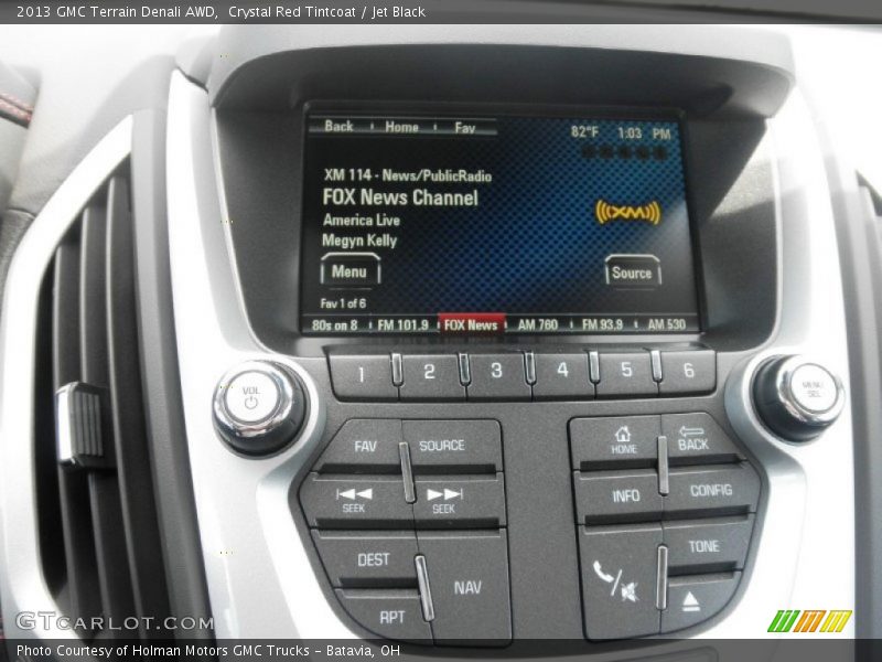 Crystal Red Tintcoat / Jet Black 2013 GMC Terrain Denali AWD