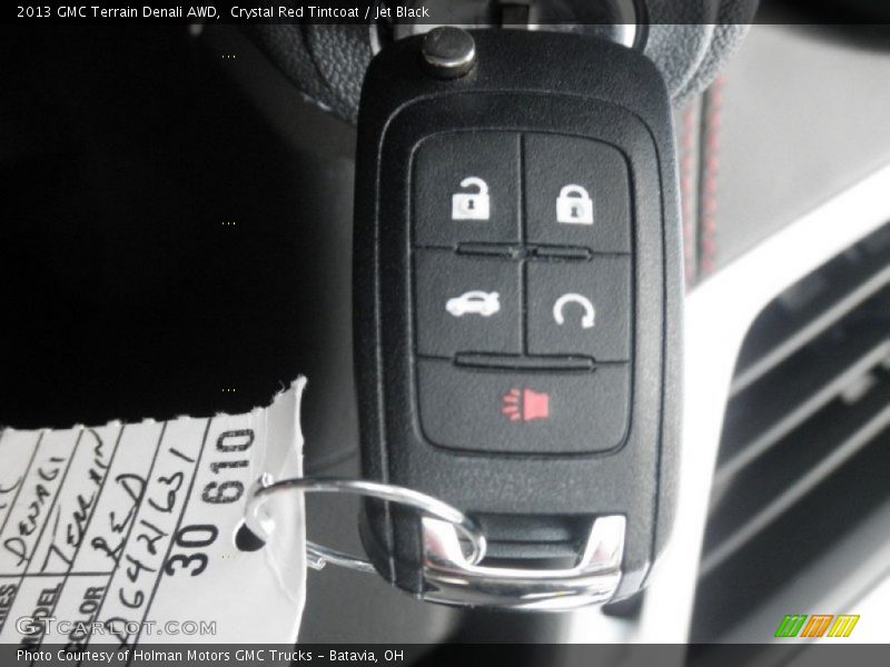 Crystal Red Tintcoat / Jet Black 2013 GMC Terrain Denali AWD