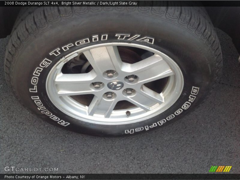 Bright Silver Metallic / Dark/Light Slate Gray 2008 Dodge Durango SLT 4x4