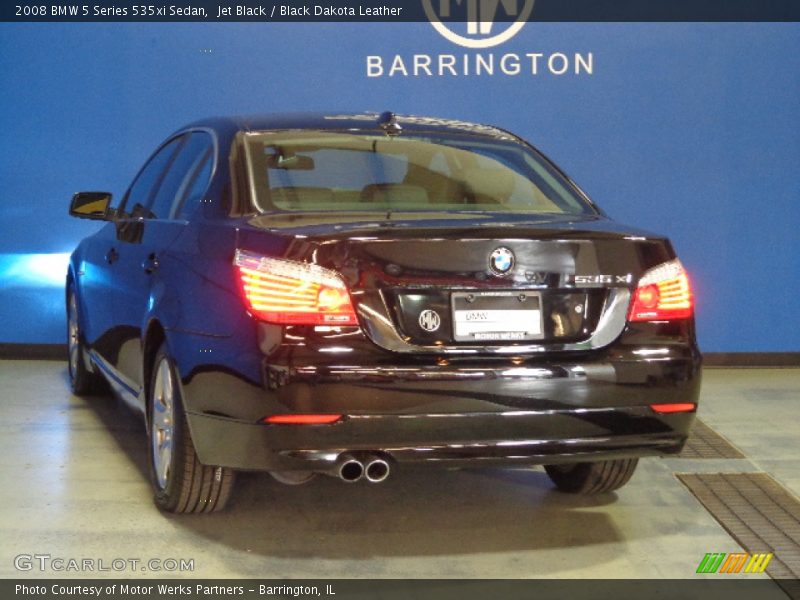 Jet Black / Black Dakota Leather 2008 BMW 5 Series 535xi Sedan