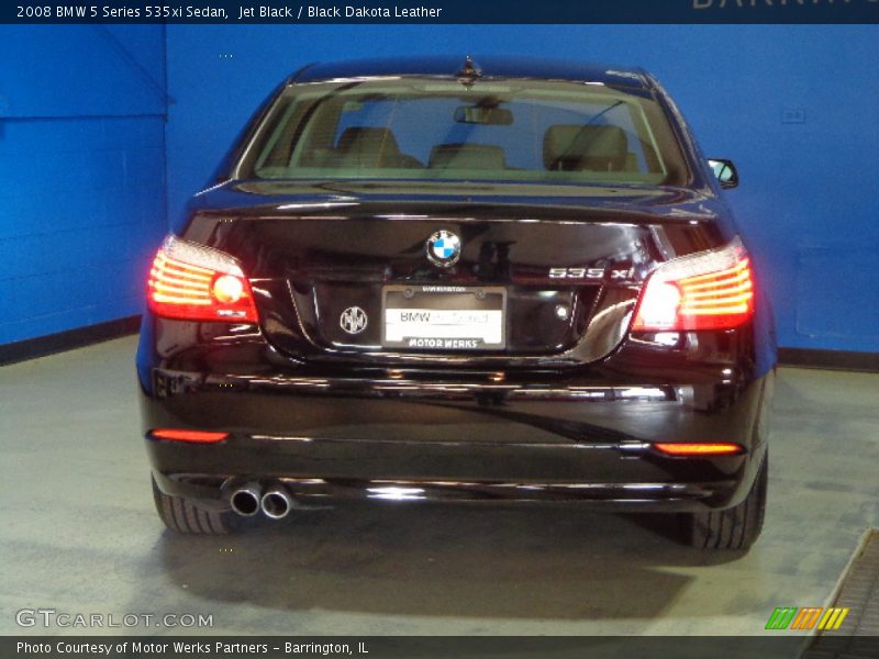 Jet Black / Black Dakota Leather 2008 BMW 5 Series 535xi Sedan