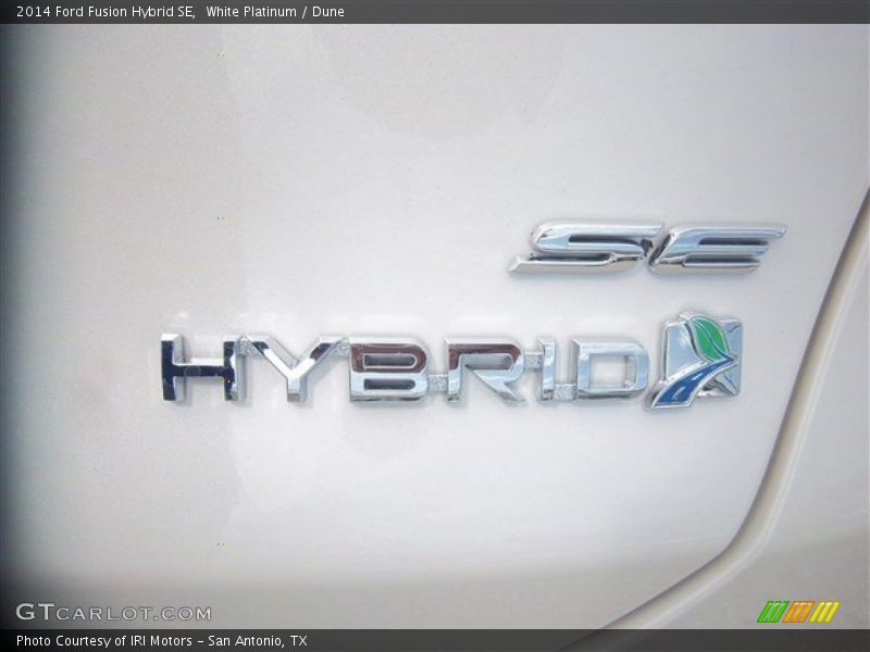 White Platinum / Dune 2014 Ford Fusion Hybrid SE