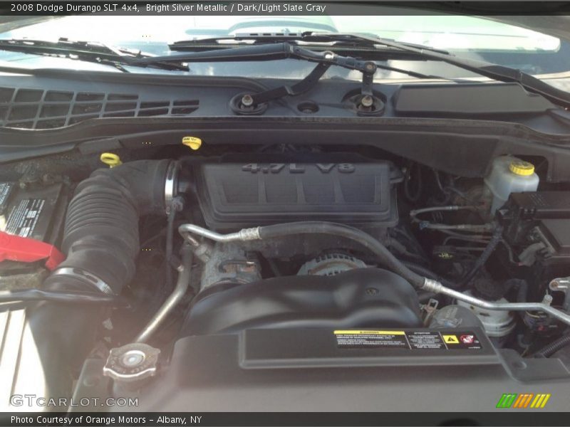 Bright Silver Metallic / Dark/Light Slate Gray 2008 Dodge Durango SLT 4x4