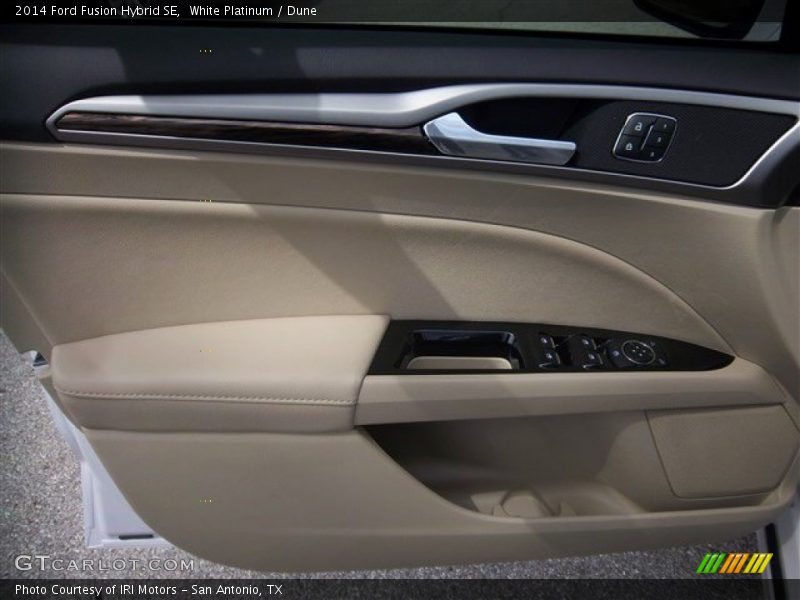 White Platinum / Dune 2014 Ford Fusion Hybrid SE