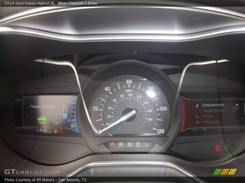 White Platinum / Dune 2014 Ford Fusion Hybrid SE