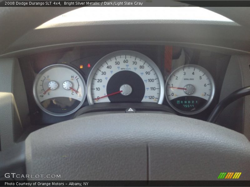 Bright Silver Metallic / Dark/Light Slate Gray 2008 Dodge Durango SLT 4x4
