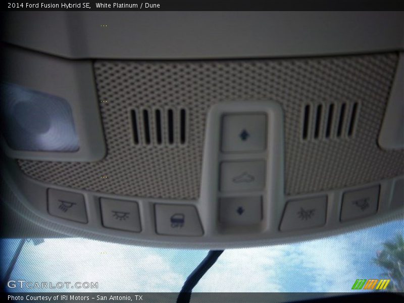 White Platinum / Dune 2014 Ford Fusion Hybrid SE