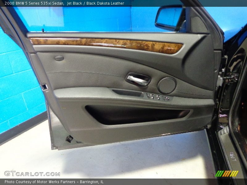 Jet Black / Black Dakota Leather 2008 BMW 5 Series 535xi Sedan