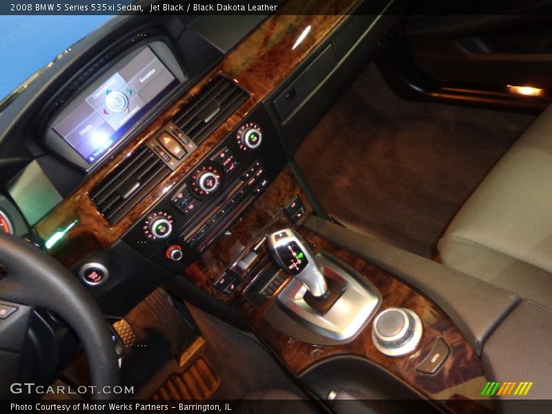 Jet Black / Black Dakota Leather 2008 BMW 5 Series 535xi Sedan