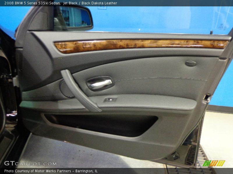 Jet Black / Black Dakota Leather 2008 BMW 5 Series 535xi Sedan