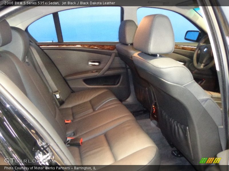 Jet Black / Black Dakota Leather 2008 BMW 5 Series 535xi Sedan