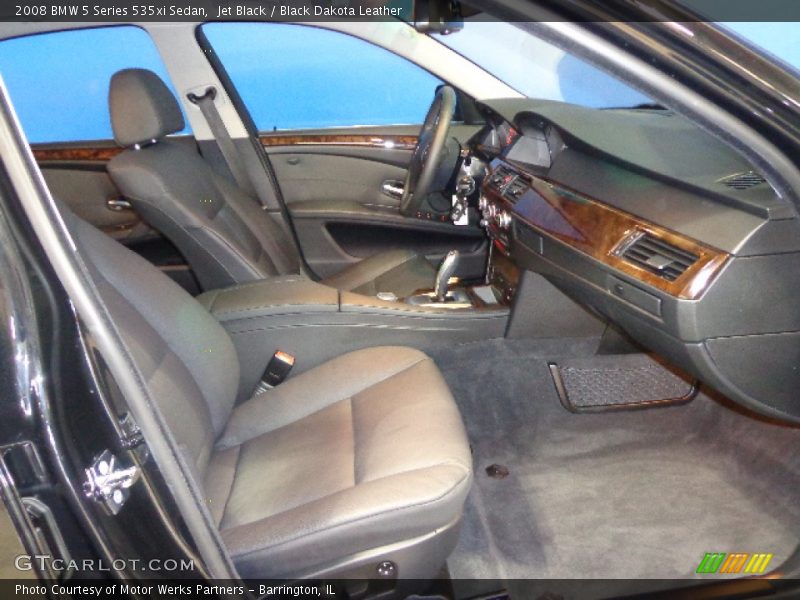 Jet Black / Black Dakota Leather 2008 BMW 5 Series 535xi Sedan