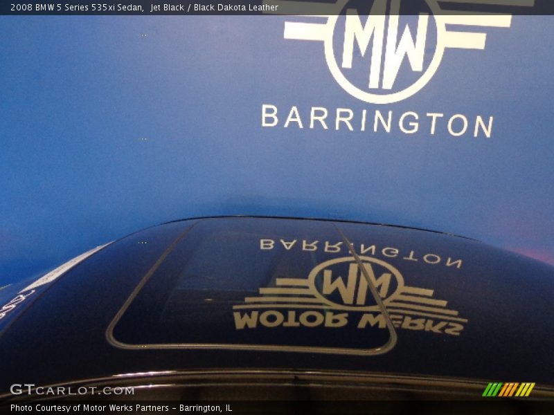 Jet Black / Black Dakota Leather 2008 BMW 5 Series 535xi Sedan