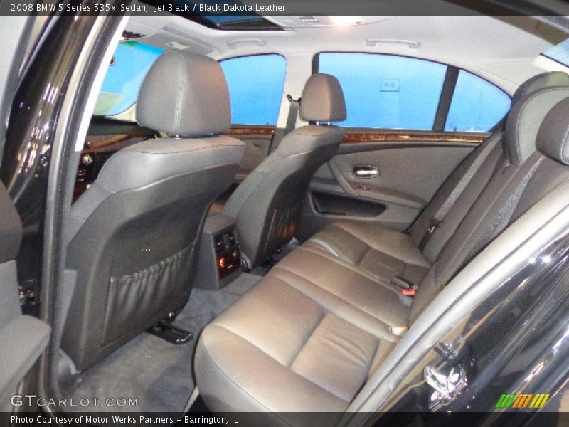 Jet Black / Black Dakota Leather 2008 BMW 5 Series 535xi Sedan