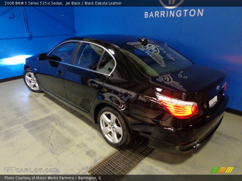 Jet Black / Black Dakota Leather 2008 BMW 5 Series 535xi Sedan