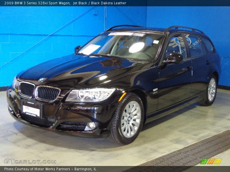 Jet Black / Black Dakota Leather 2009 BMW 3 Series 328xi Sport Wagon